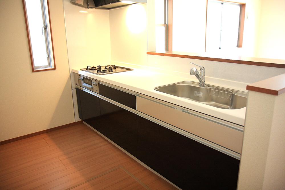 Same specifications photo (kitchen). System Kitchen 3 lot gas stoves under the floor storage water purifier integrated faucet ※ It is the same construction company completed properties model
