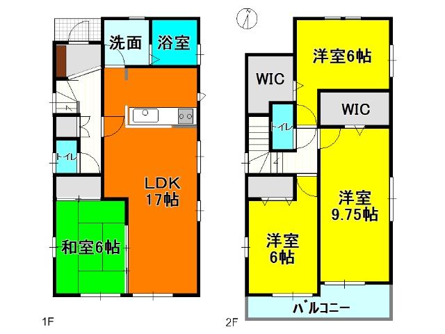 Floor plan. Local guide map