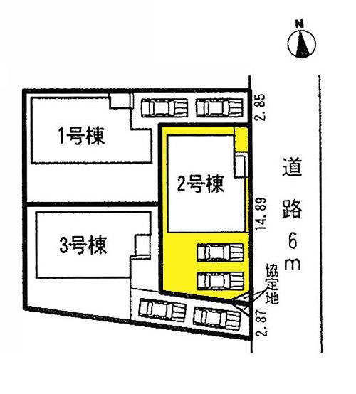 Compartment figure. The property is 2 Building! You can two cars parallel park frontage spacious! 