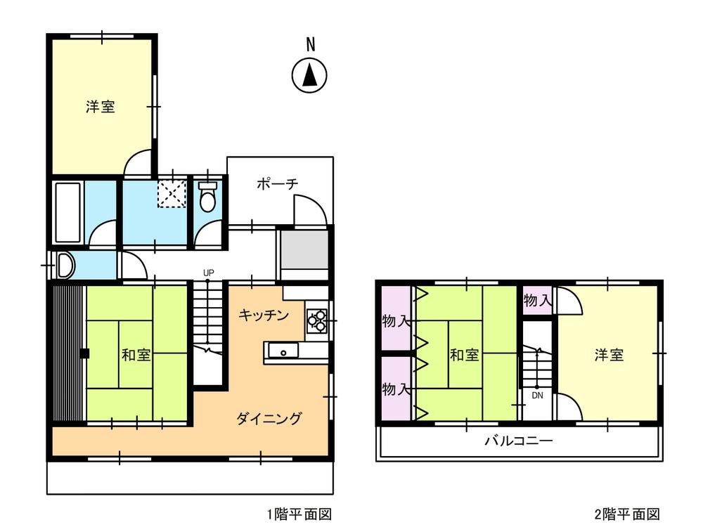Floor plan. 8.8 million yen, 4DK, Land area 132.52 sq m , Building area 76.02 sq m