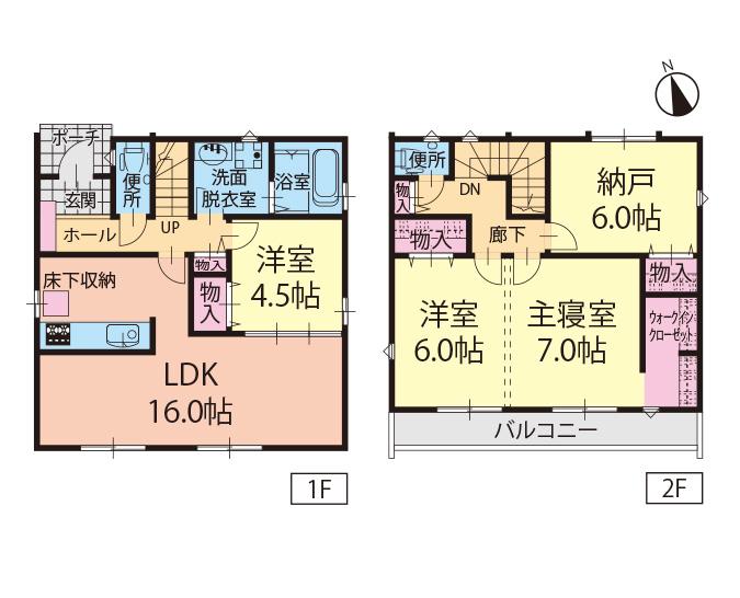 Floor plan. (C Building), Price 28,900,000 yen, 3LDK+S, Land area 121.55 sq m , Building area 97.73 sq m
