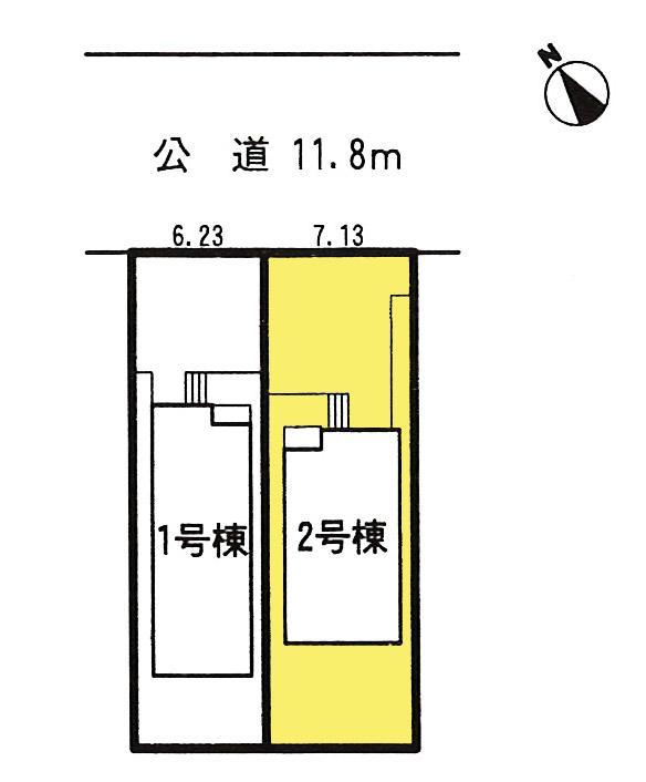 Compartment figure. The property is 2 Building. With Nantei! You can parallel park two cars! 