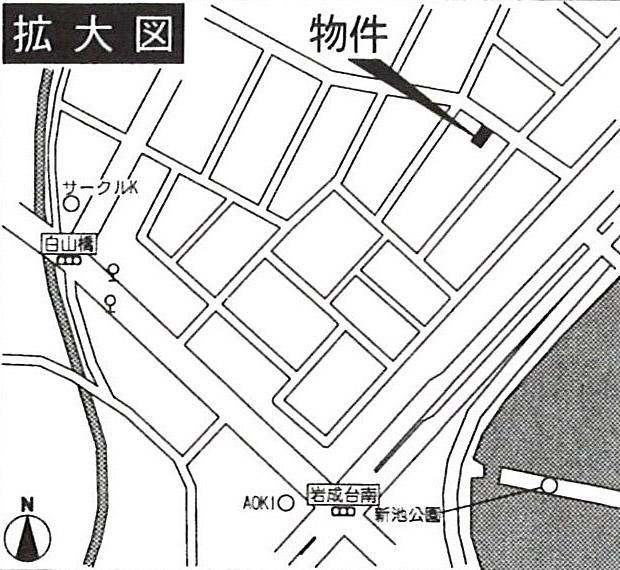 Local guide map. Kasugai Iwanaridai 1-chome, 8-12