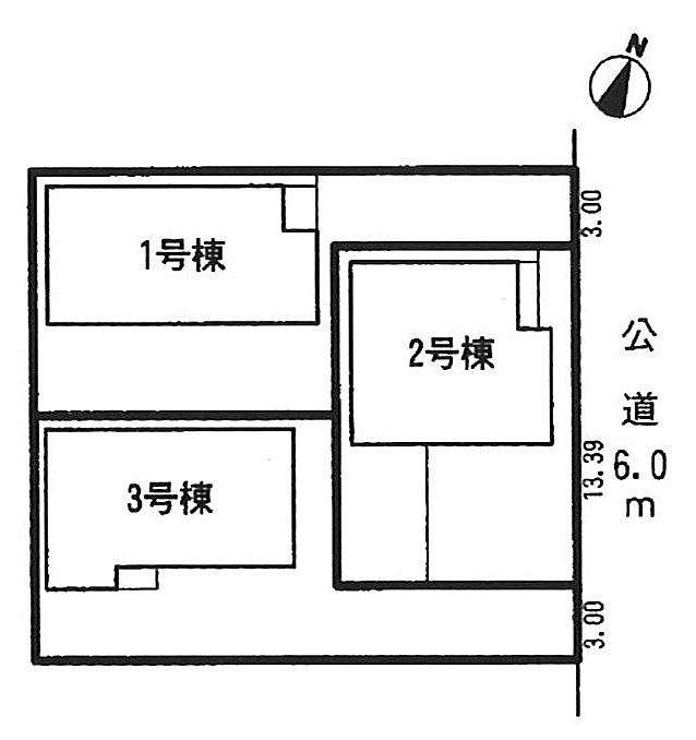 The entire compartment Figure. Site up to about 44 square meters. Wide Nantei with! You can park two cars. 2 Building parallel parking Allowed! 