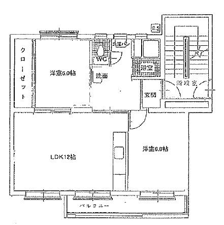 Floor plan. 2LDK, Price 5.3 million yen, Occupied area 51.82 sq m , Balcony area 5.65 sq m