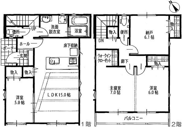 Floor plan. 35,900,000 yen, 3LDK + S (storeroom), Land area 104.5 sq m , Building area 98.51 sq m