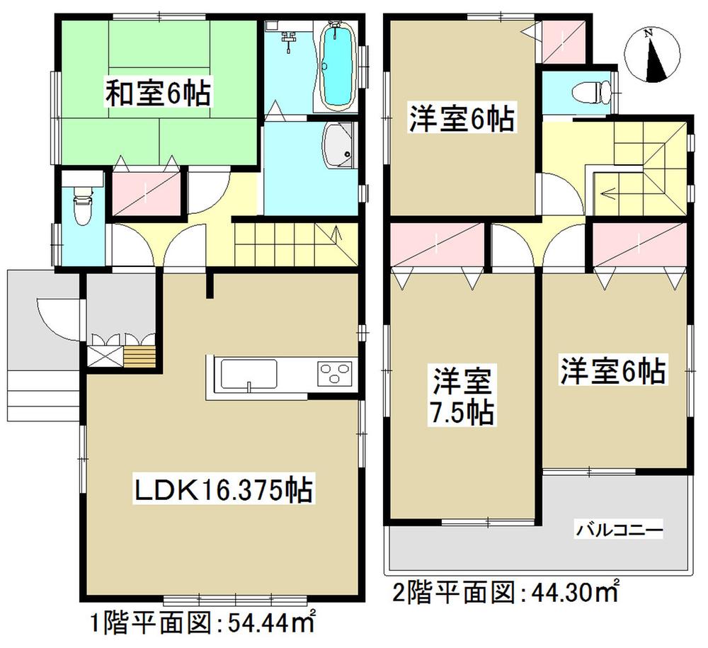 Floor plan. (4 Building), Price 21,400,000 yen, 4LDK, Land area 120.28 sq m , Building area 98.74 sq m