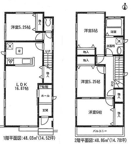 Floor plan. 25,800,000 yen, 4LDK, Land area 104.2 sq m , Building area 96.89 sq m