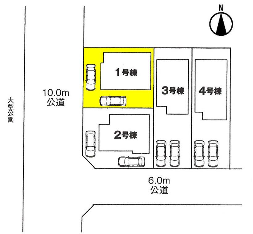 Compartment figure. The property is 1 Building. Shaping land! You can park two cars
