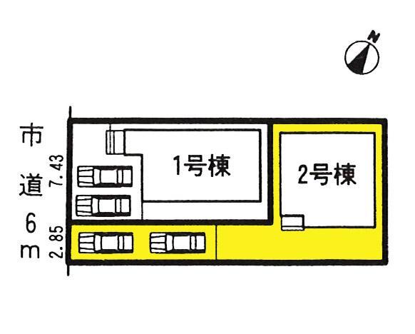 The entire compartment Figure. The property is 2 Building. With Nantei!