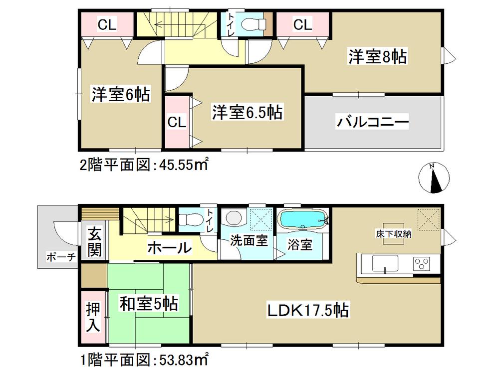 Floor plan. (1 Building), Price 21.9 million yen, 4LDK, Land area 139.69 sq m , Building area 99.38 sq m