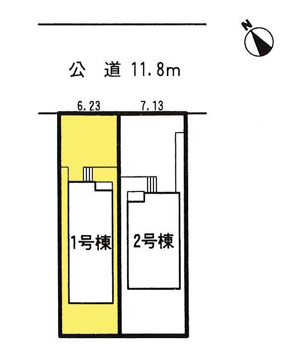Compartment figure. The property is 1 Building. With Nantei! You can parallel park two cars!