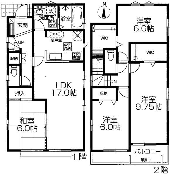 Floor plan. 29.5 million yen, 4LDK, Land area 123.28 sq m , Building area 108.89 sq m