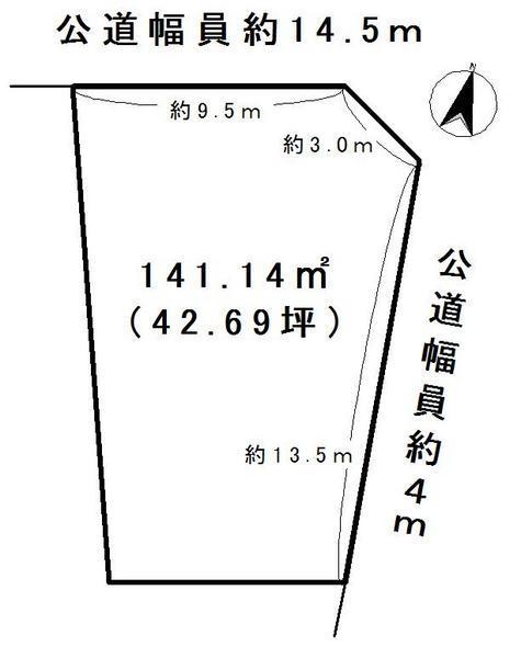 Compartment figure. Land price 21.3 million yen, Land area 141.14 sq m
