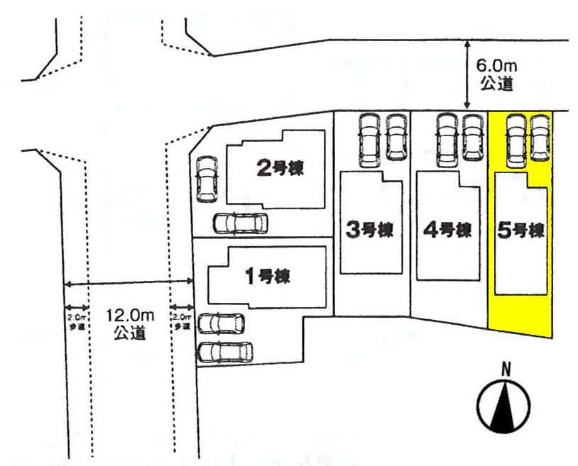 The entire compartment Figure. The property is 5 Building. Nantei with shaping land! 