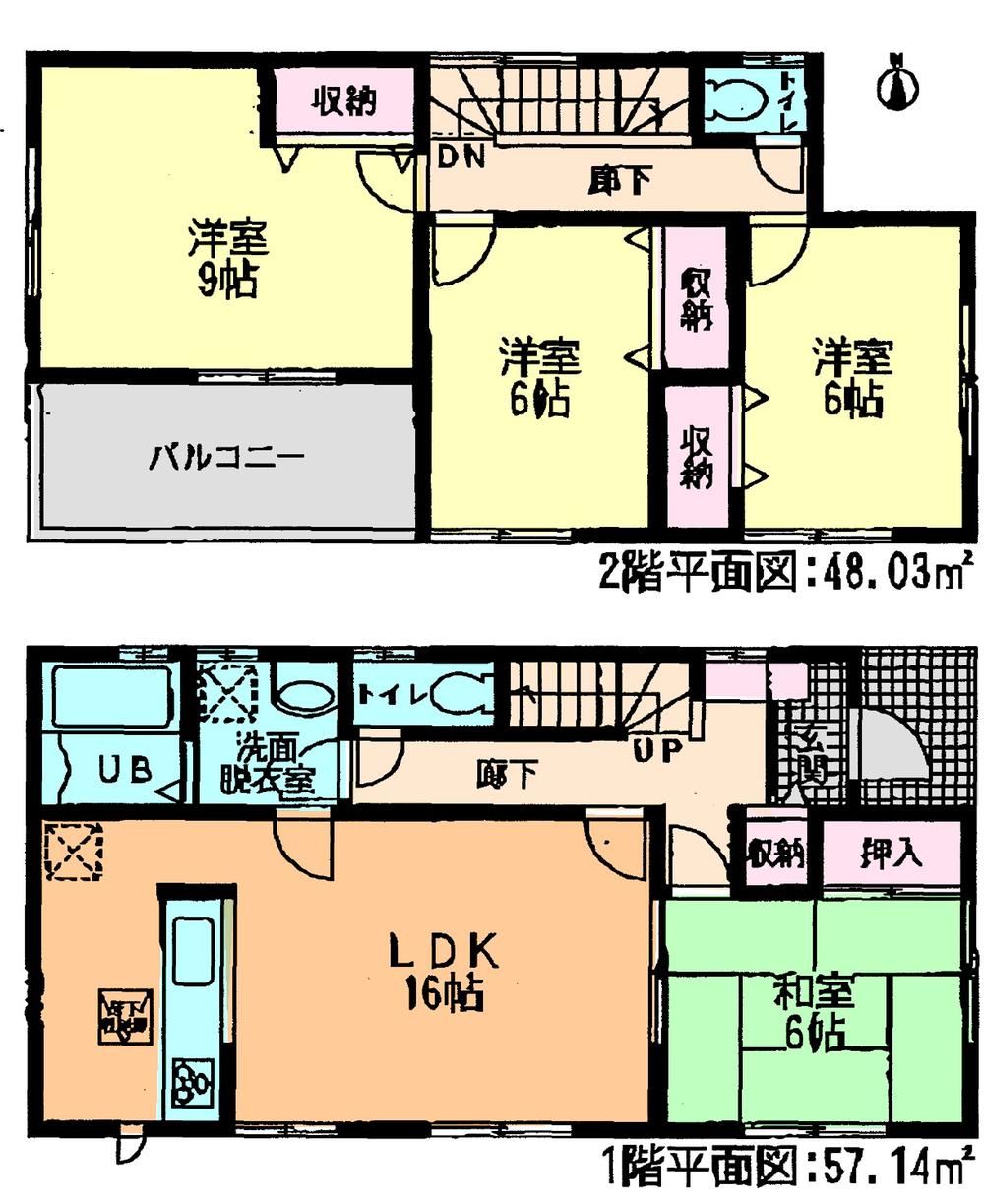 Floor plan. (1 Building), Price 25,800,000 yen, 4LDK, Land area 160 sq m , Building area 105.17 sq m