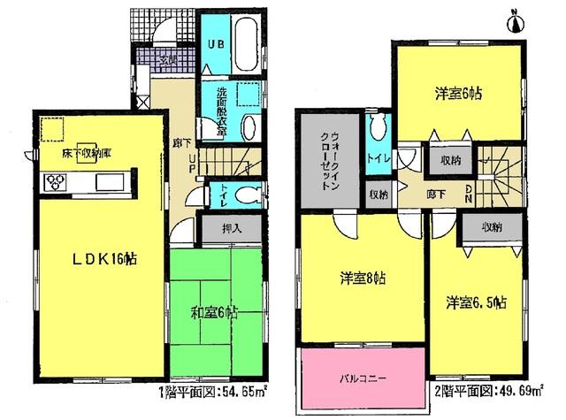 Floor plan. 24,800,000 yen, 4LDK, Land area 131.92 sq m , Building area 104.34 sq m floor plan
