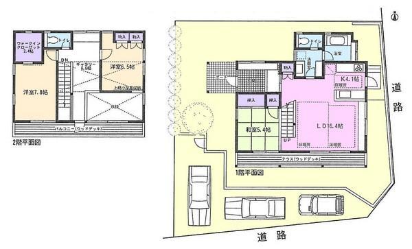 Floor plan. 34,700,000 yen, 4LDK, Land area 203.53 sq m , Building area 116.06 sq m