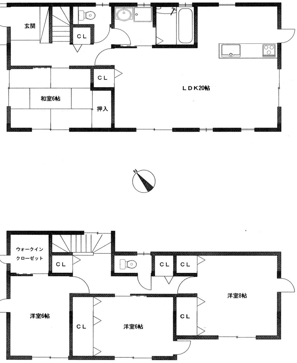 Floor plan. (A Building), Price 29,800,000 yen, 4LDK, Land area 164.82 sq m , Building area 118.43 sq m