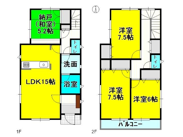 Floor plan. Komaki Meitetsu "Kasugai" 1160m to the station
