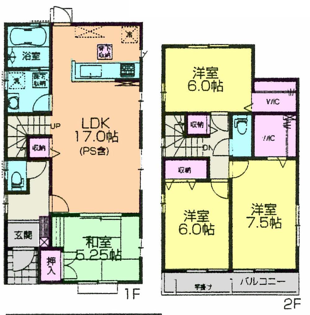 Floor plan. (4 Building), Price 28,900,000 yen, 4LDK, Land area 133.62 sq m , Building area 102.47 sq m