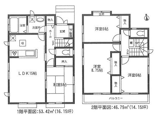 Floor plan. 30,900,000 yen, 4LDK, Land area 120.08 sq m , Building area 100.21 sq m