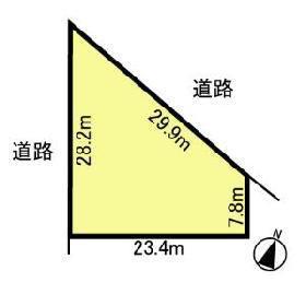 Compartment figure. Land price 22 million yen, Land area 419.3 sq m