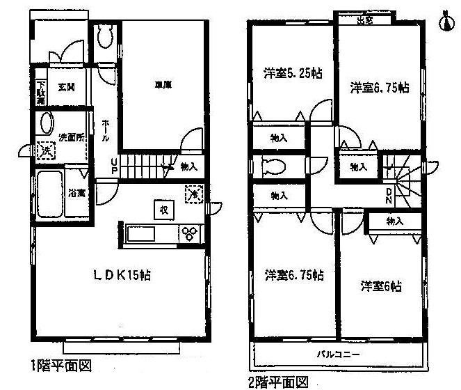 Floor plan. 25,900,000 yen, 4LDK, Land area 107.12 sq m , Building area 106.84 sq m