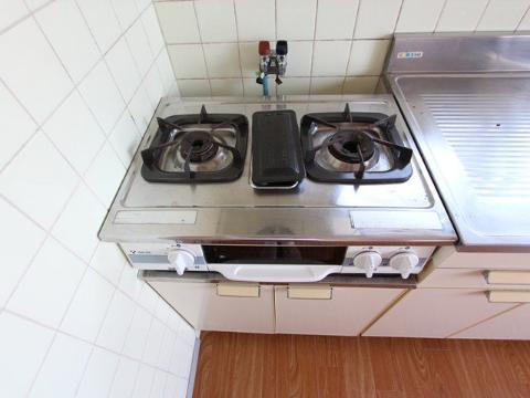 Other room space. Two-burner stove