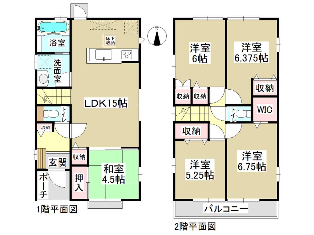 Floor plan. (3 Building), Price 27,900,000 yen, 5LDK, Land area 133.55 sq m , Building area 101.85 sq m