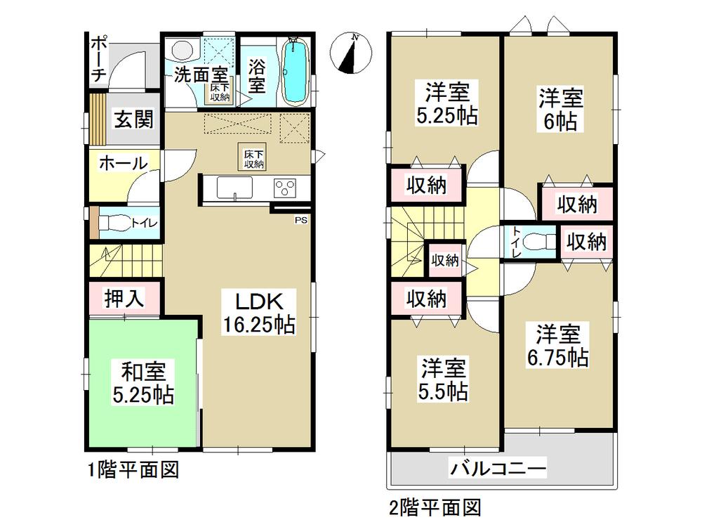Floor plan. (9 Building), Price 28,300,000 yen, 4LDK, Land area 123.28 sq m , Building area 105.58 sq m