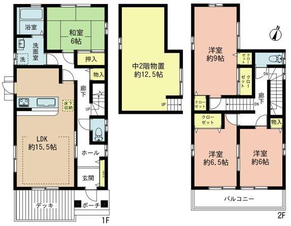 Floor plan. 29,800,000 yen, 4LDK, Land area 132.26 sq m , Building area 111.8 sq m