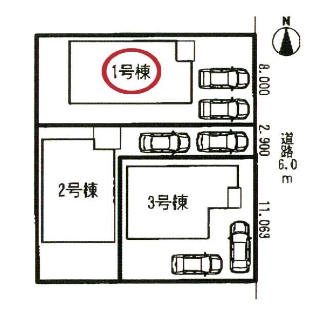 Compartment figure. Site 48 square meters ・ Frontage spacious