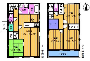 Floor plan. 24,900,000 yen, 4LDK, Land area 135.88 sq m , Building area 96.9 sq m