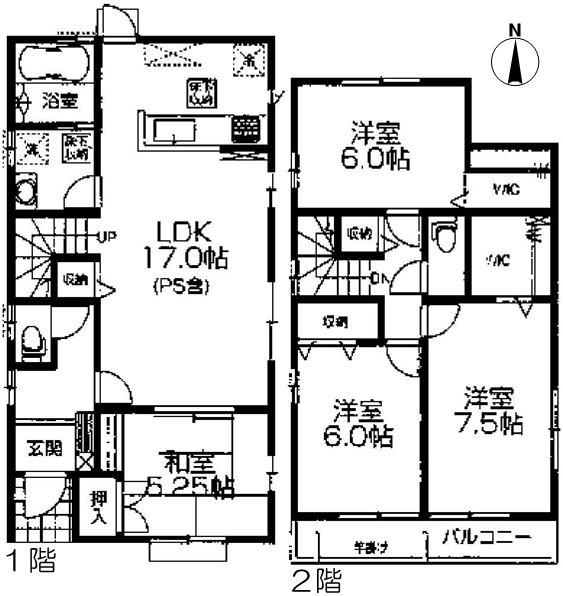 Floor plan. (4 Building), Price 28,900,000 yen, 4LDK, Land area 133.62 sq m , Building area 102.47 sq m