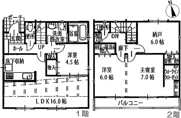 Floor plan. 28,900,000 yen, 3LDK + S (storeroom), Land area 121.55 sq m , Building area 97.73 sq m