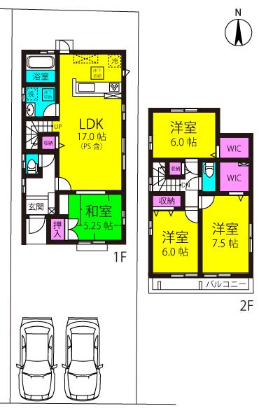 Floor plan. 27,900,000 yen, 4LDK, Land area 133.62 sq m , Building area 102.47 sq m