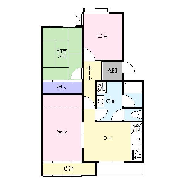 Floor plan. 3DK, Price 4.3 million yen, Occupied area 60.26 sq m