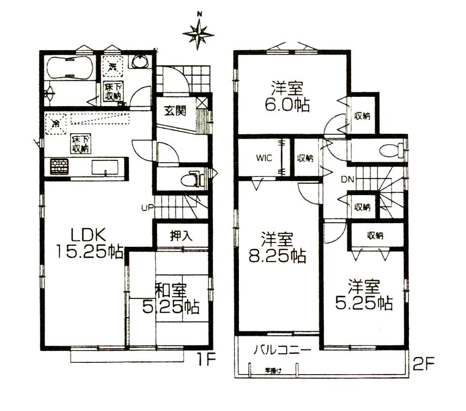 Floor plan. (4 Building), Price 26,900,000 yen, 4LDK, Land area 120.05 sq m , Building area 96.88 sq m