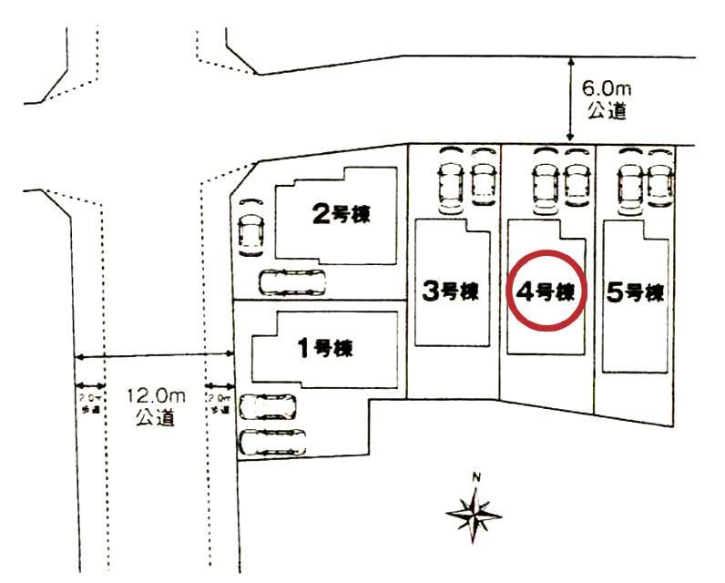 Compartment figure. All five buildings on the corner lot!