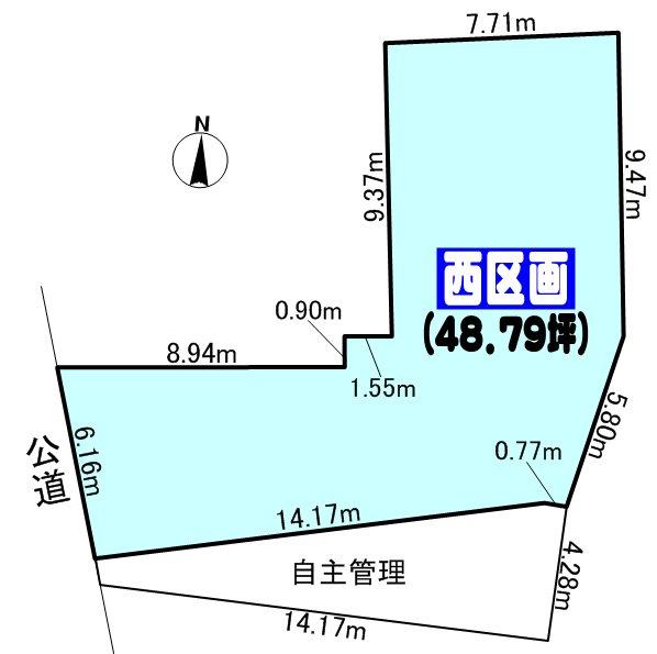 Compartment figure. Land price 12.9 million yen, Land area 161.29 sq m