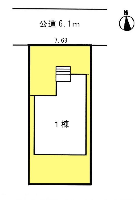 The entire compartment Figure. Spacious frontage of shaping land! Nantei with!