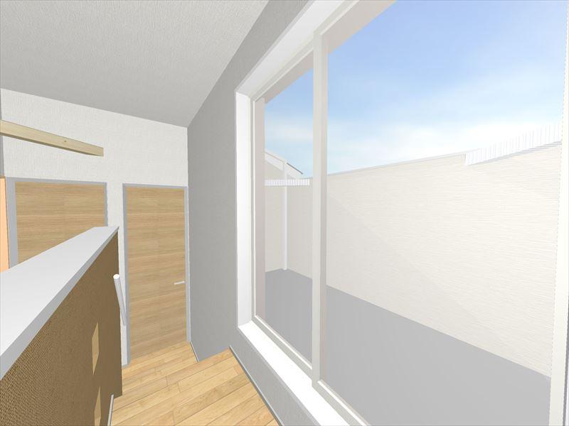 Rendering (introspection). C Building second floor hallway image
