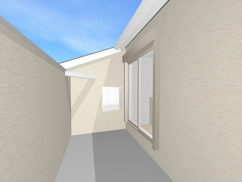 Rendering (introspection). Building C roof balcony image