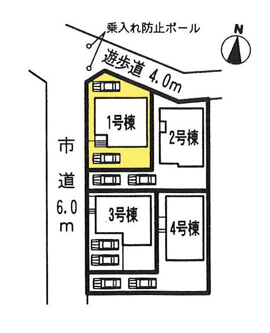 Compartment figure. The property is 1 Building. Is a corner lot. 