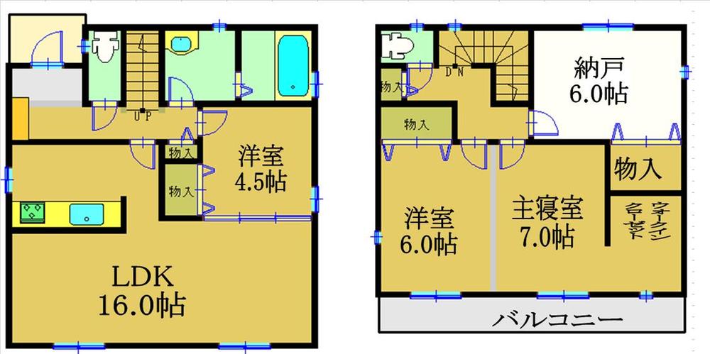Floor plan. (C Building), Price 28,900,000 yen, 4LDK, Land area 121.55 sq m , Building area 97.73 sq m