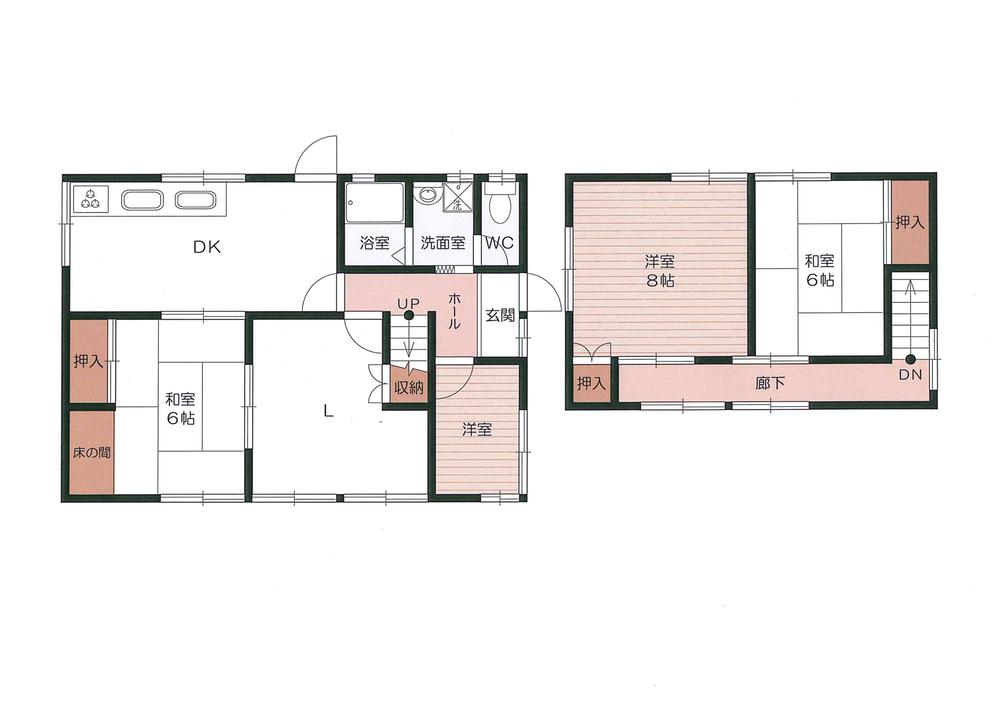 Floor plan. 23.8 million yen, 4LDK, Land area 334.5 sq m , Building area 111.8 sq m