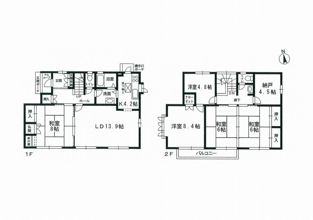 Floor plan. 26,800,000 yen, 4LDK, Land area 167.13 sq m , Building area 138.9 sq m
