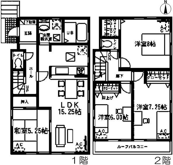 Floor plan. (4 Building), Price 28,300,000 yen, 4LDK, Land area 120 sq m , Building area 97.31 sq m