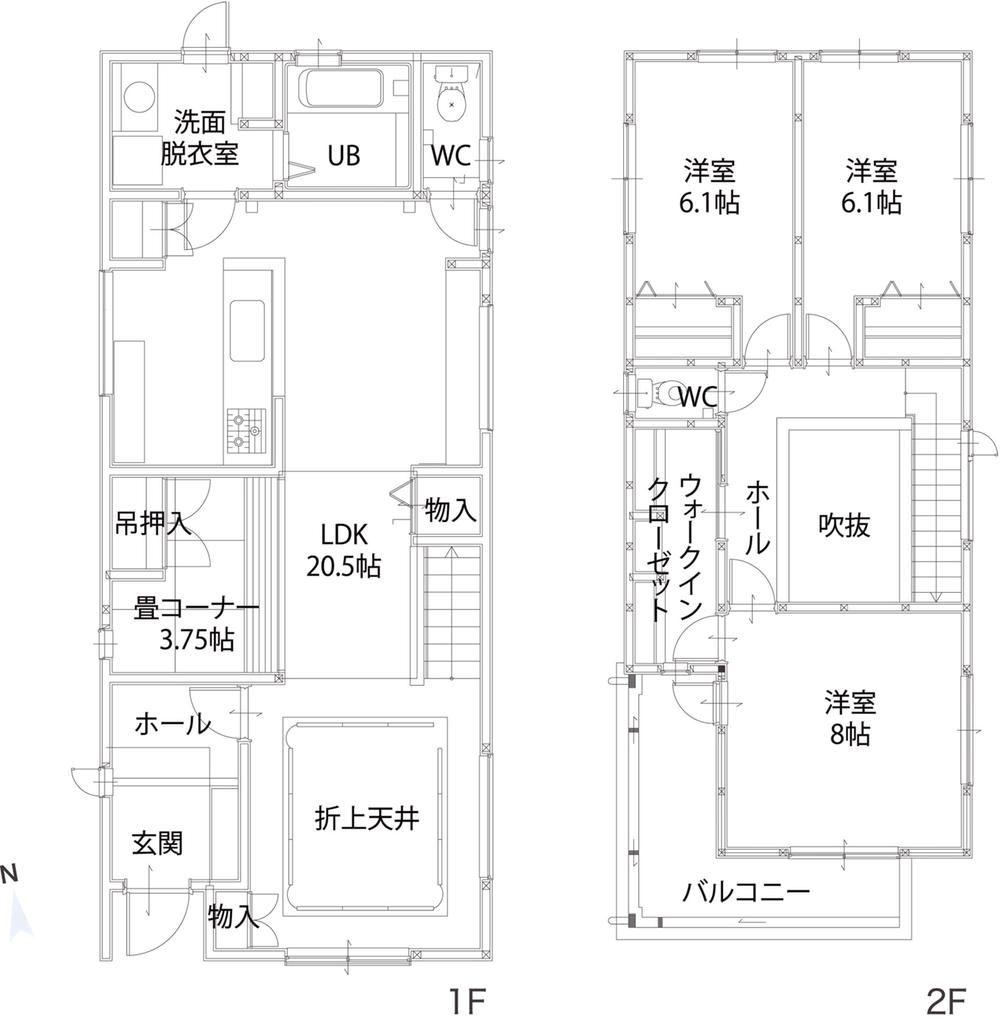 Building plan example (floor plan). Building plan example (A section) Building area 108.49 sq m